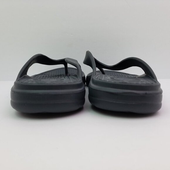 NEW Totes Sol Bounce Mens Size 13 Black Slip On Comfort Thong Flip Flop Sandals - Picture 6 of 10